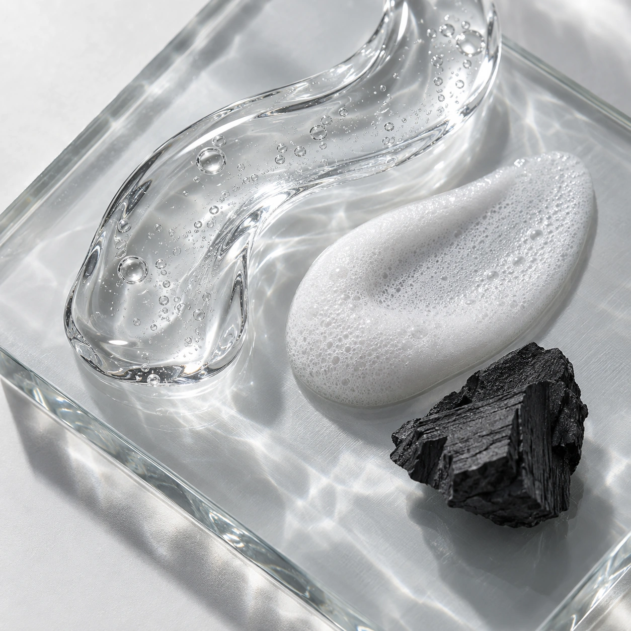 Conceptual skincare texture study